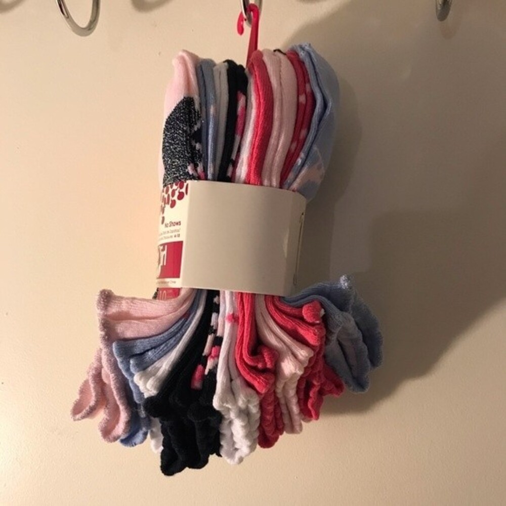 Kensie Girl Low Rise Socks Pink Blue White Black